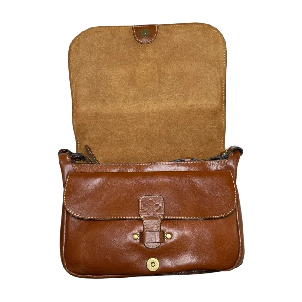 Patricia Nash Leather Messenger Bag Medium Sized - Picture 3 of 8